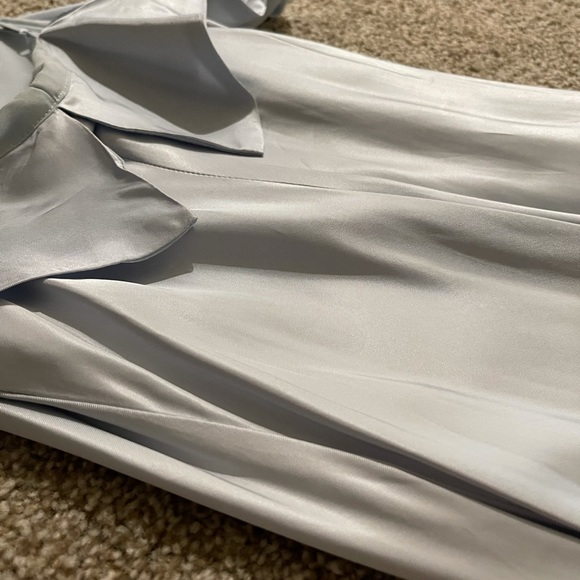 Bardot Dawn Light Blue Cold Shoulder Slip Dress Size US 4 Size XS - Picture 14 of 15